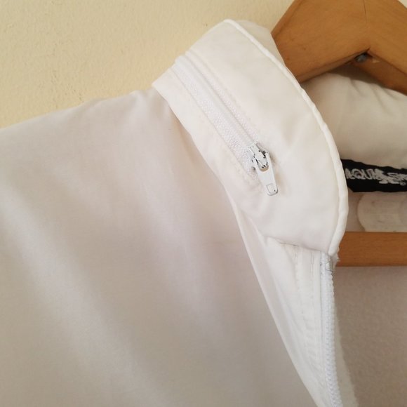 Aqua Sheen White fleece lined jacket - Picture 5 of 9